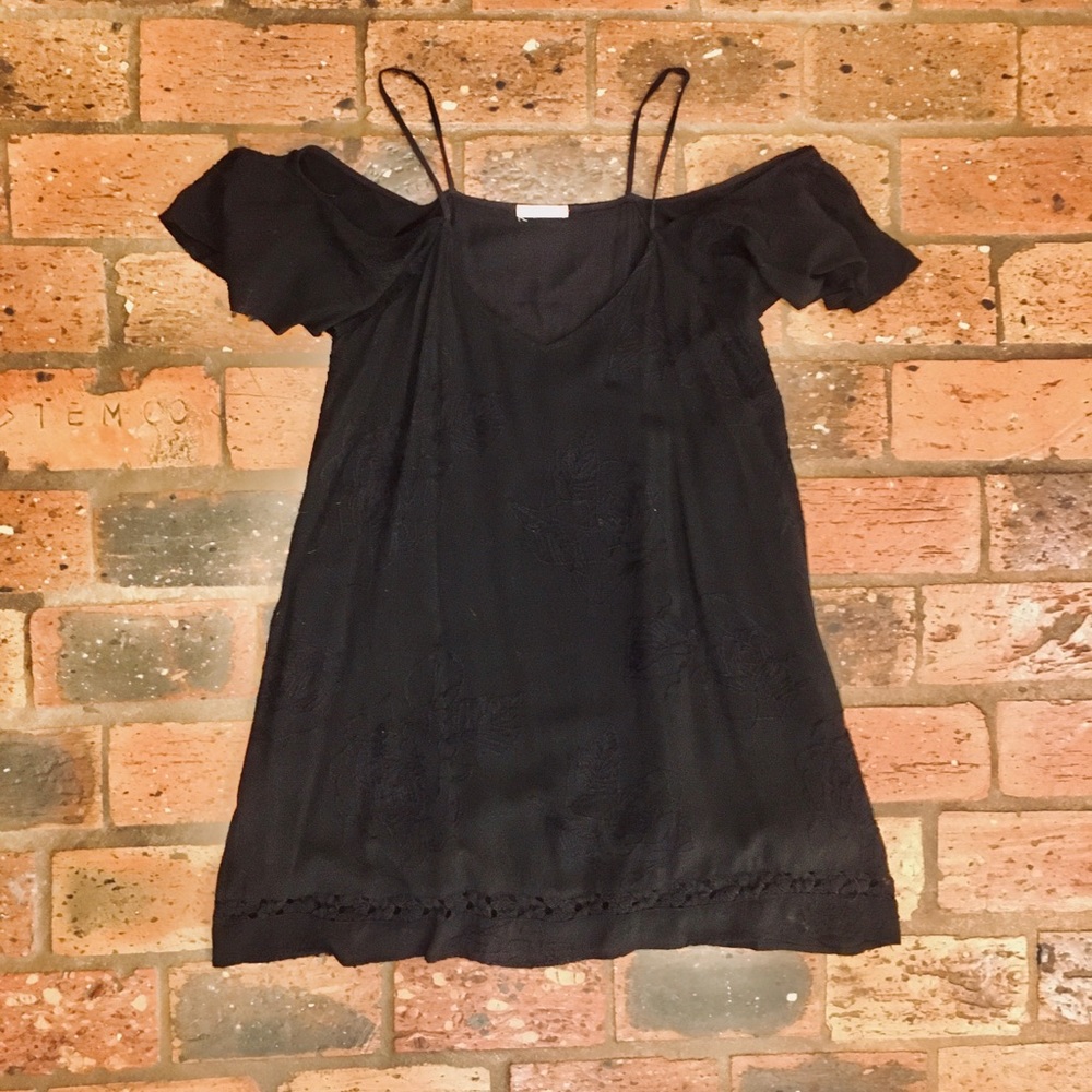 Black mini dress